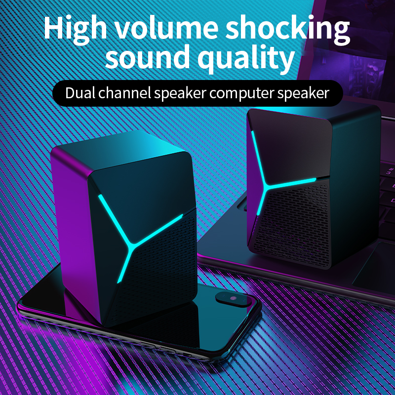 Sorex s -553 kablet lydcomputer stationær subwoofer hjemmestationær bærbar computer lille højttaler usb multimedie sort
