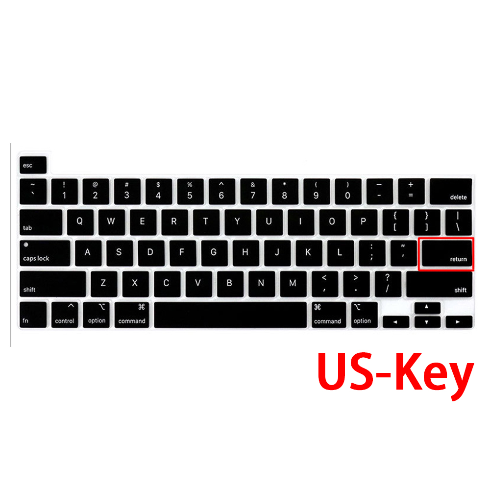 Laptop tastatur abdeckung für macbook Profi13 zoll tastatur Schutz Film für macbook 13 Neue Profi A2289 A2251Mac Profi farbe abdeckung: uns-Schwarz