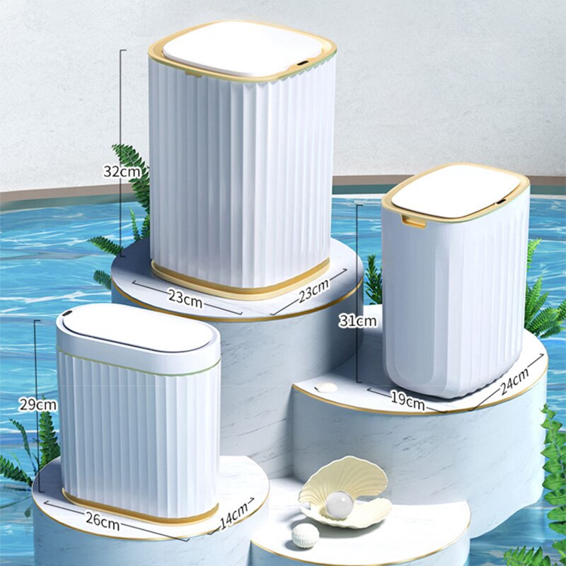 Joybos Automatic Sensor Dustbin Intelligent Trash Can Smart Sensor Electric Waste Bin Home Rubbish Can For Kitchen Bathroom