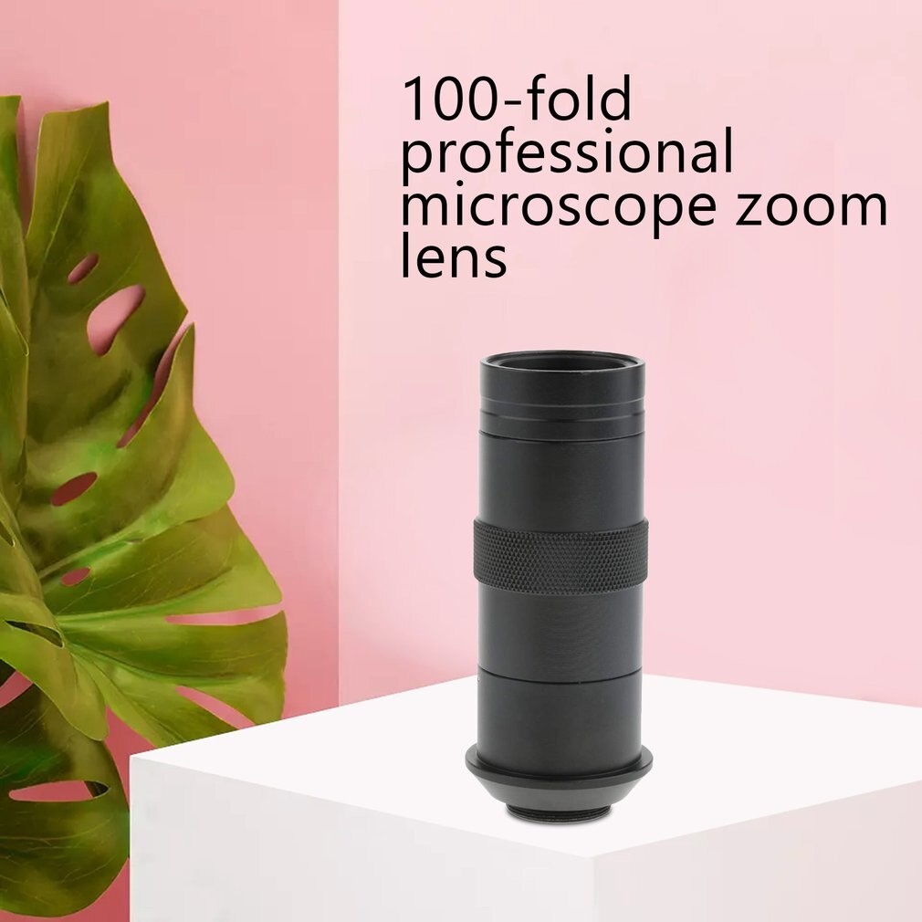 100X Digital Industrial Microscope Camera BNC AV TV Video Zoom C-mount Lens Zoom Eyepiece Magnifier Lens Macro Lens