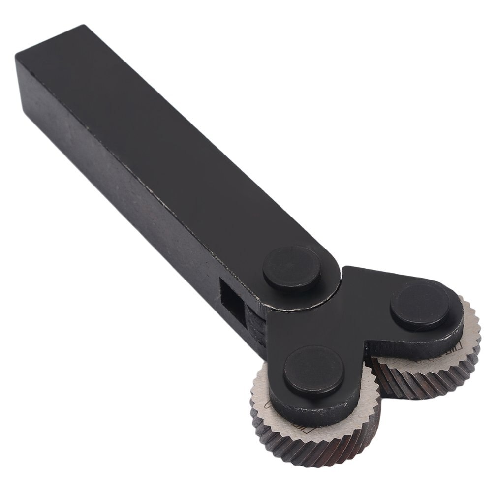 Dual Wheel Knurling Tool Kit 7pcs 0.5mm 1mm 2mm Wheel Linear Pitch Knurl Set Steel Lathe Cutter Wheel Knurling Tool Set