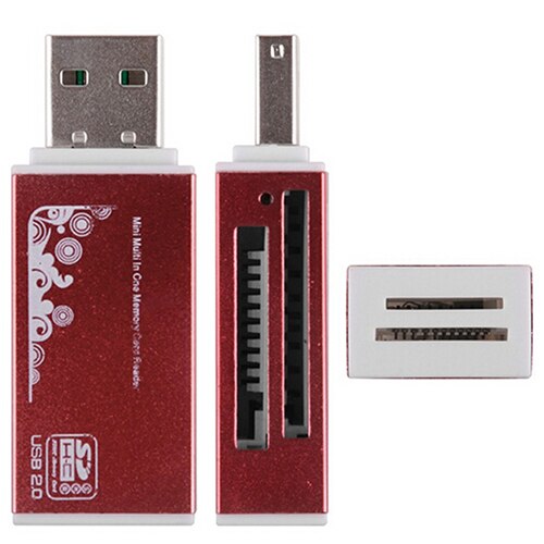 Multilector de tarjetas de memoria USB 2,0, todo en 1, para Micro SD, SDHC, TF, M2, MMC, MS, Pro