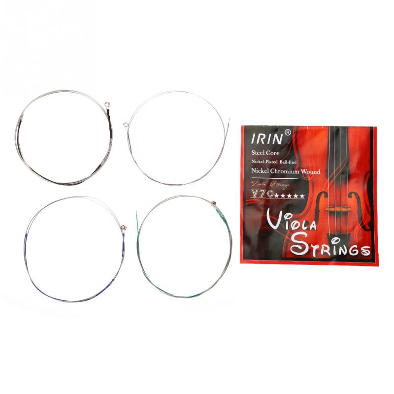 RIN V70 Viola Strings Nickel Plated Steel Core Chromium Wound ADGC Full Set Wire Ball End Musical Instrument Accessories