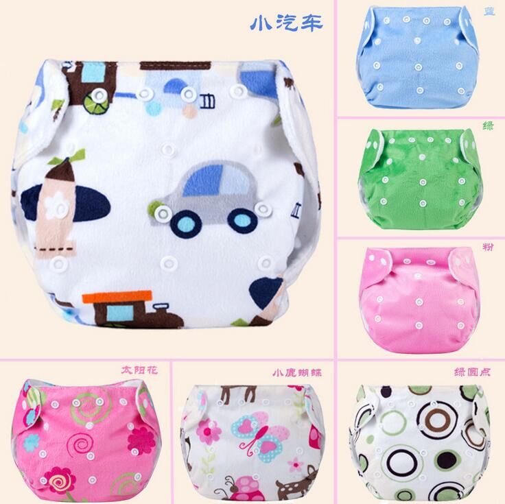 Baby products Baby cloth diapers washable diapers breathable diapers anti pocket snap diapers pants thick supersoft printing #51