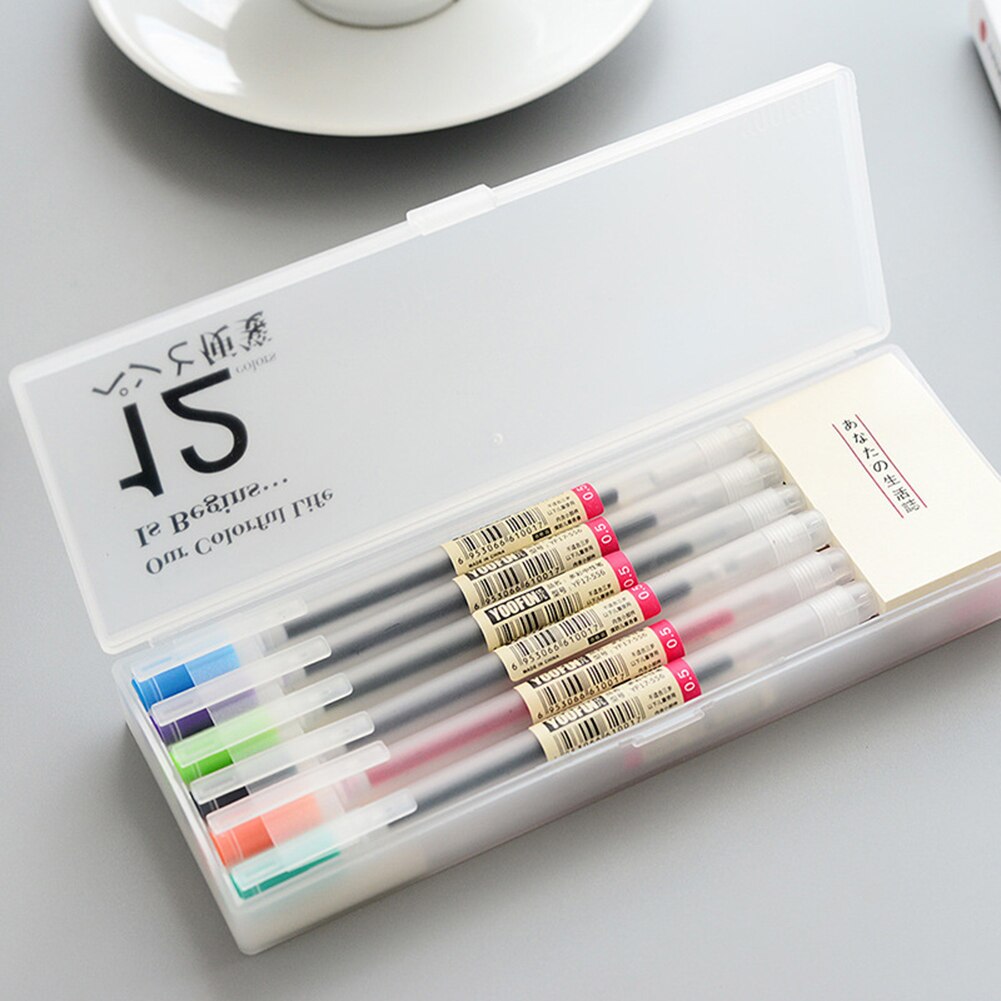 12 stuks Gekleurde Gel Pen met Memo Pads Set 0.5mm Colour Ink Maker Pennen School Office Schrijven Briefpapier Supply