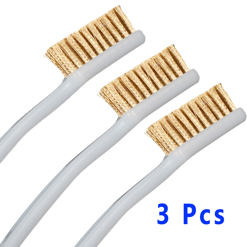 Impressora 3D Escova De Dentes De Fio De Cobre, Punho De Escova De Cobre, Bloco De Aquecedor De Bico, Hotend Limpeza, Peças De Cama Quente