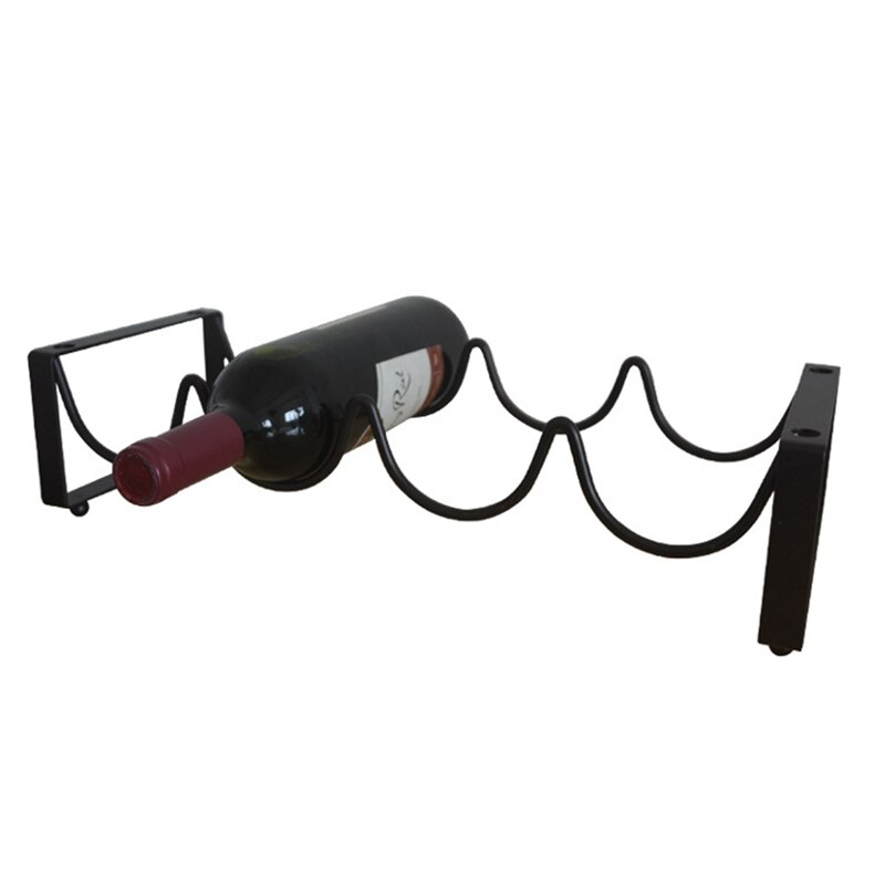 Vintage Retro Sterke Creatieve Draad Wijnrek Flessen Wijn Display Rack Stand Opslag Houdt 4 Flessen Thuis Accessoire