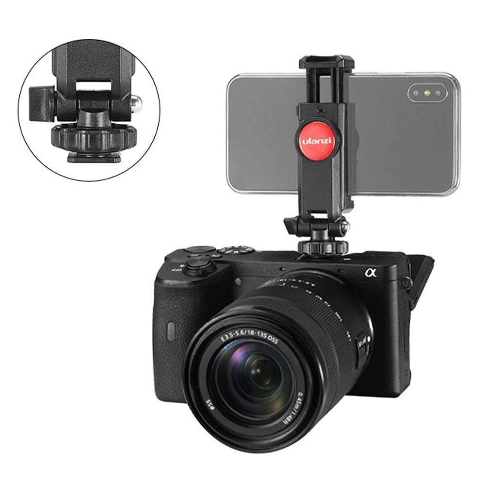 Camera Phone Tripod Mount Tiltable Phone Clamp 360 Rotation Light Stand Microphone Video Recording