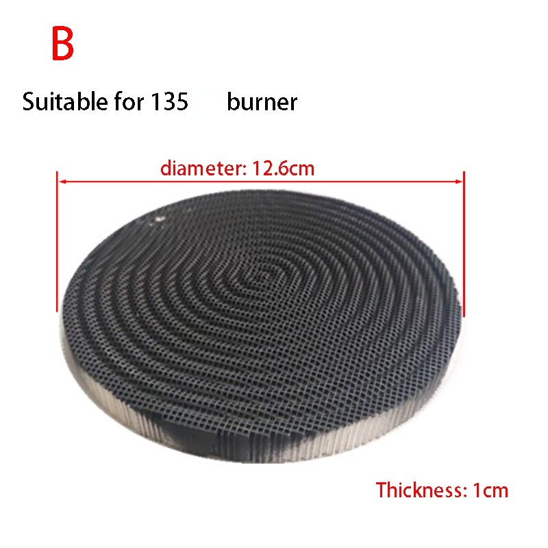 Gas Heater Parts Burning Honeycomb Ceramic Plate Honeycomb Infrared Burner Replacement High Effeciency: B