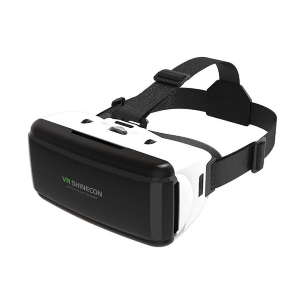 Original VR Virtuelle Realität 3D Gläser Kasten Stereo VR Google Karton Headset Helm für IOS Android Smartphone,Bluetooth Rocker: ohne Kopfhörer