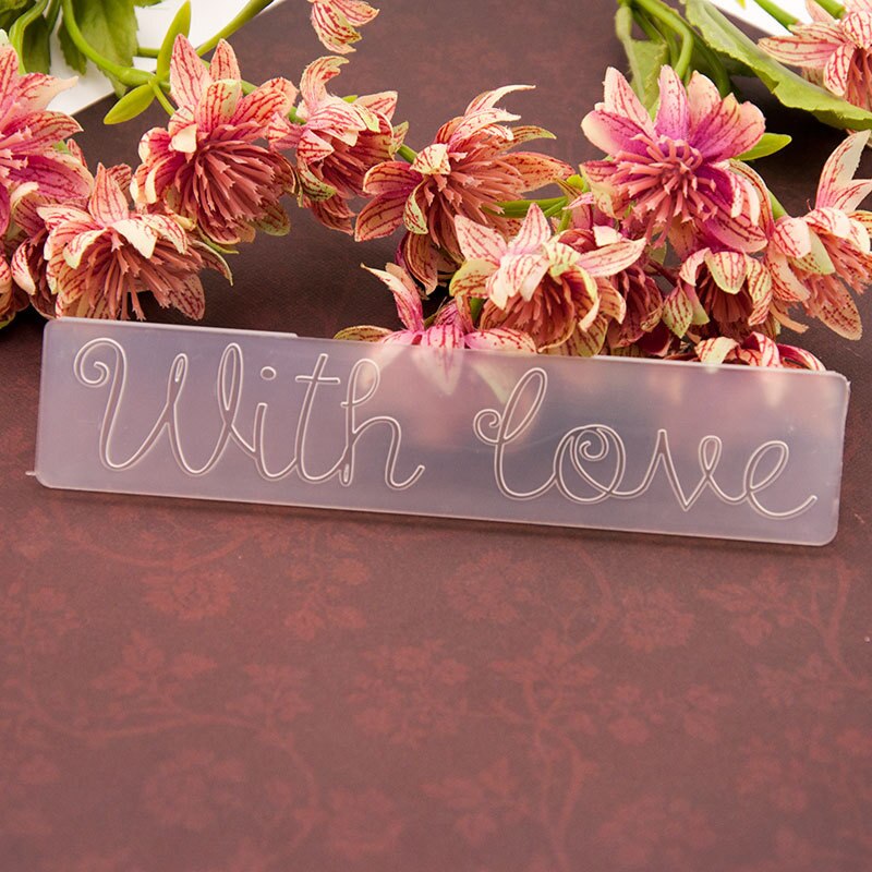 craft card making paper card album wedding decoration Embossing folders Em076 with Love