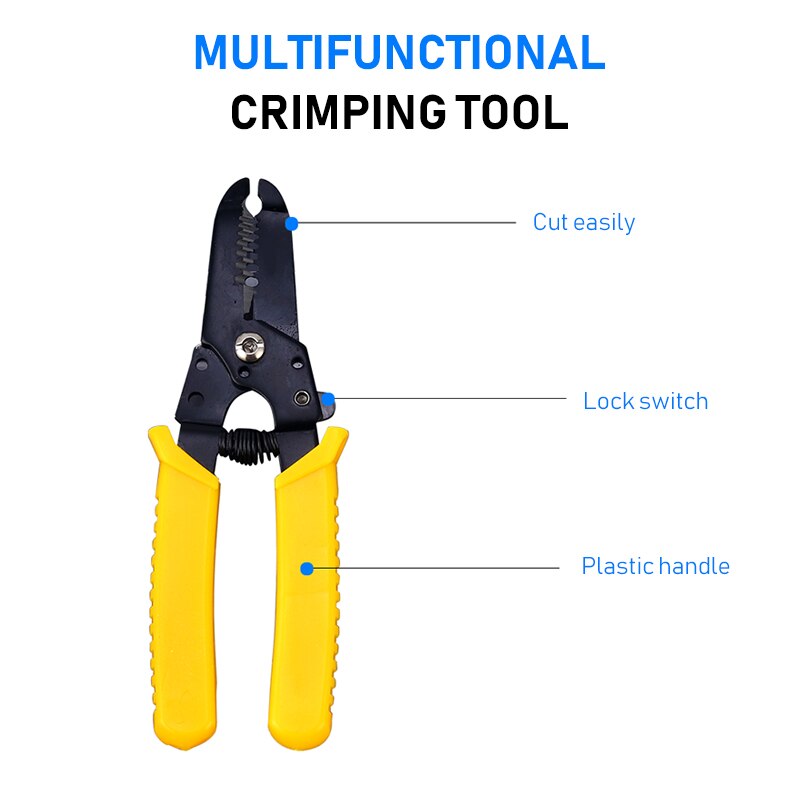 80 stk kabelstik sæt universal  ch2 to-positions push-type terminal tang &amp; crimper 2 in 1 quick connect wire håndværktøj