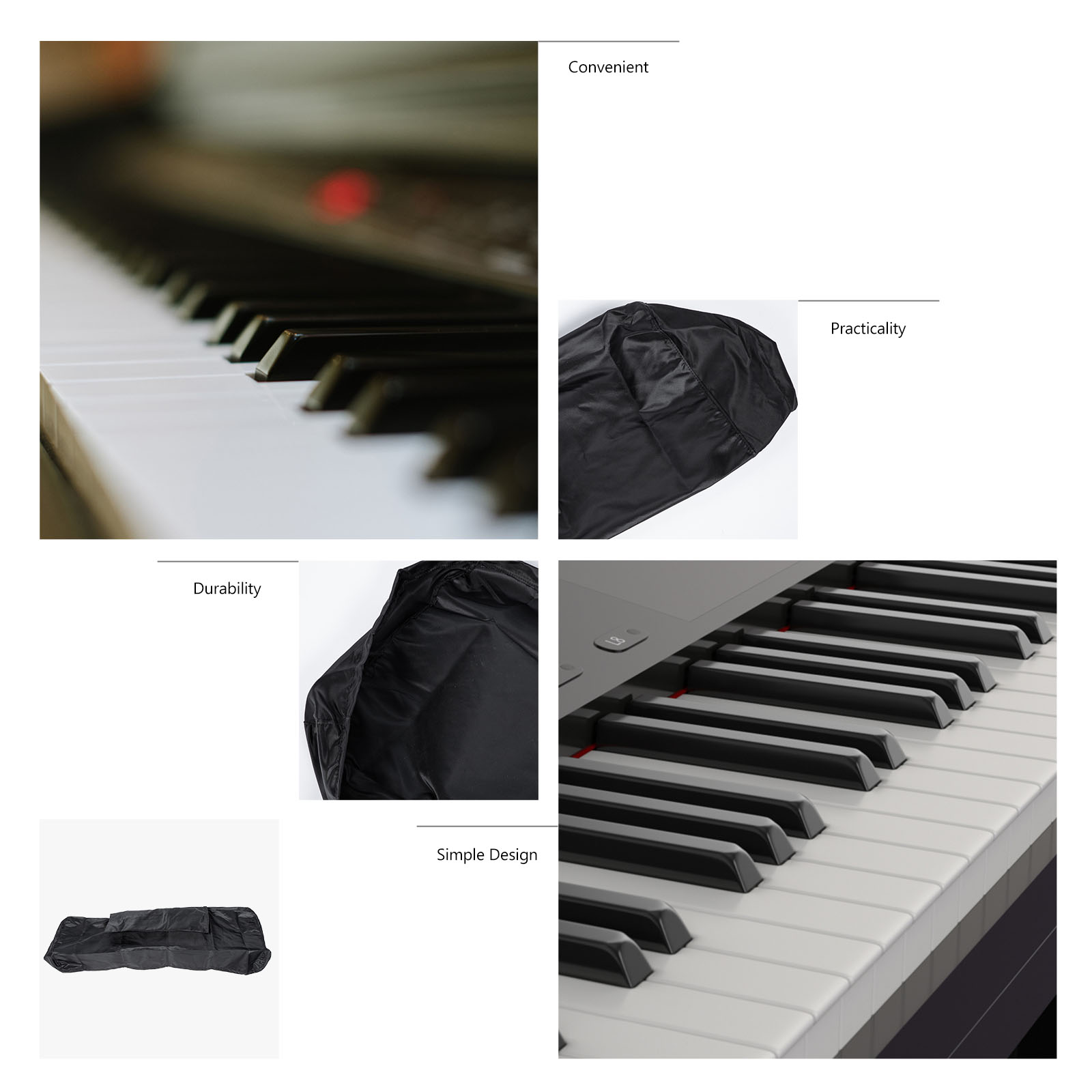 Piano Keyboard Dust Cover Digital Piano Stand Keyboard Protective Case