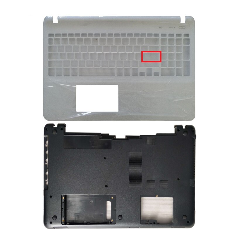 For Sony Vaio SVF151 SVF152 Series SVF152A29M SVF1521RB Laptop Rear Lid TOP Case LCD Back Cover/Bezel/Palmrest/Bottom Base Case: White small return D