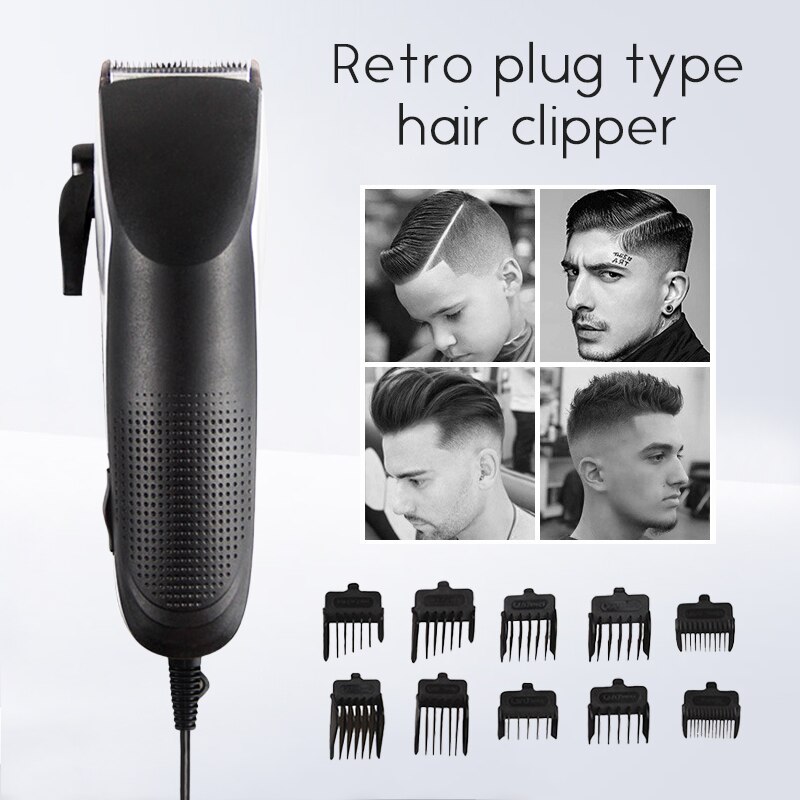 Professionele Kapper Mannen Elektrische Tondeuse Tondeuse Scheren Machine Eenvoudig Te Bedienen Trimmer Hair Care Tool 45