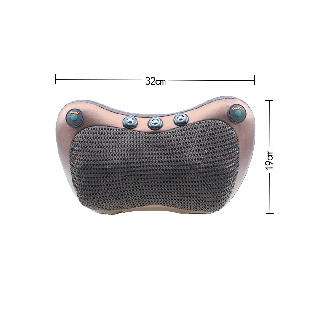 Multifunktionel afslapningsmassage pude skulder ryg infrarød varme vibrator elektrisk æltning til shiatsu nakkemassage