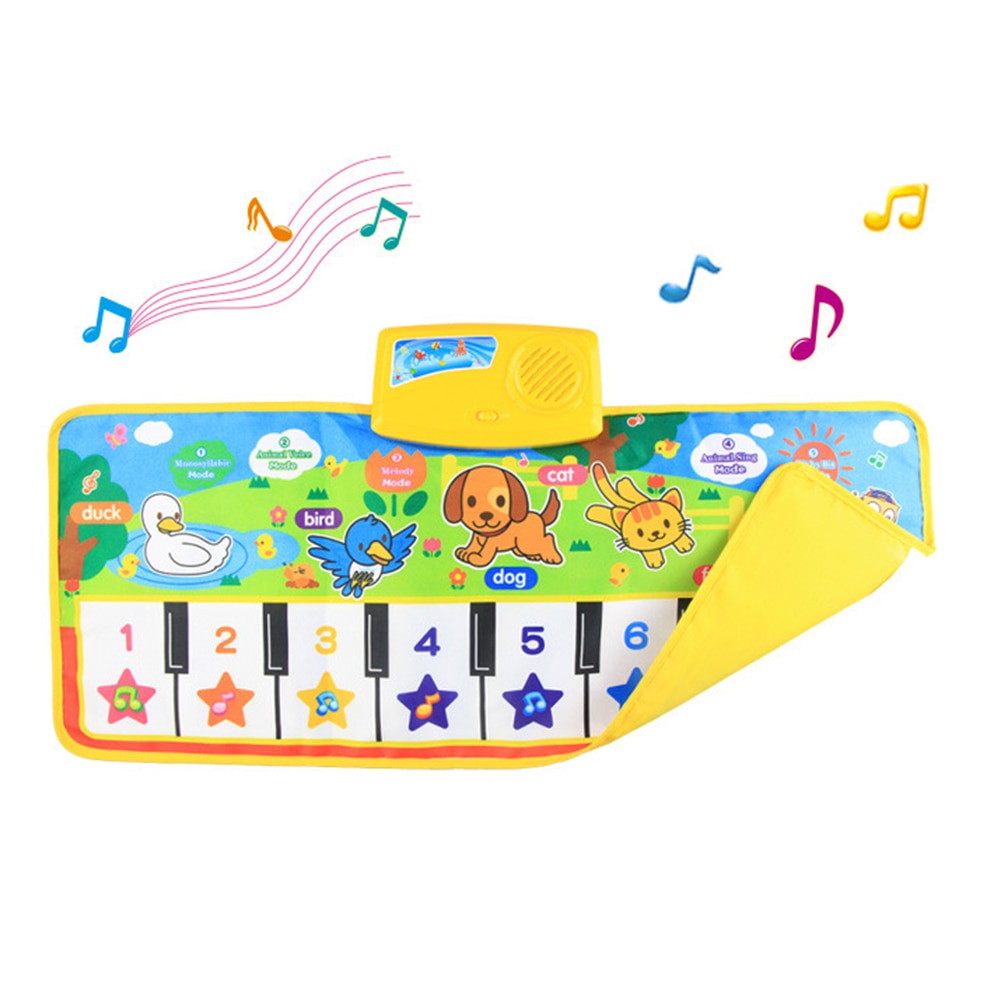 4 Stijlen Musical Mat Met Animal Voice Baby Piano Spelen Tapijt Muziek Game Instrument Speelgoed Vroege Educatief Speelgoed Voor Kinderen