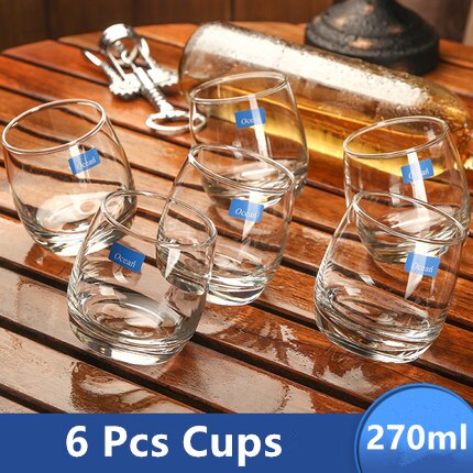 Underholdende cubanske hav serie whisky kop kegle tumbler roterbar whisky vin glas thule nmd verre vidro gafas xicaras copo: 6 stk kopper