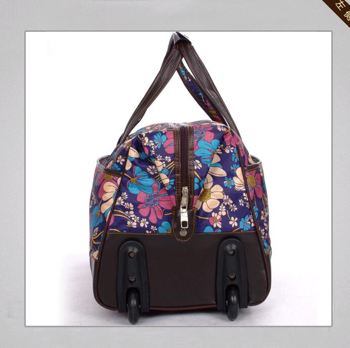 Reizen Trolley tassen Vrouwen wheeled Rolling tassen Carry Op Duffle Bagage tas met wielen koffer reistassen hand bagage