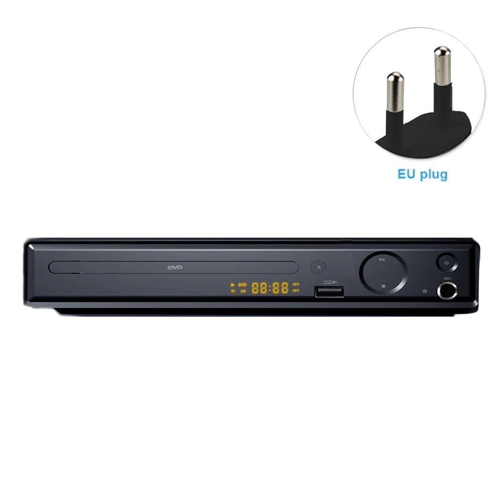 USB Metal With Cable VCD Multi Format CD Home Portable DVD Player For TV Support HDMI-compatible CD SVCD VCD Function