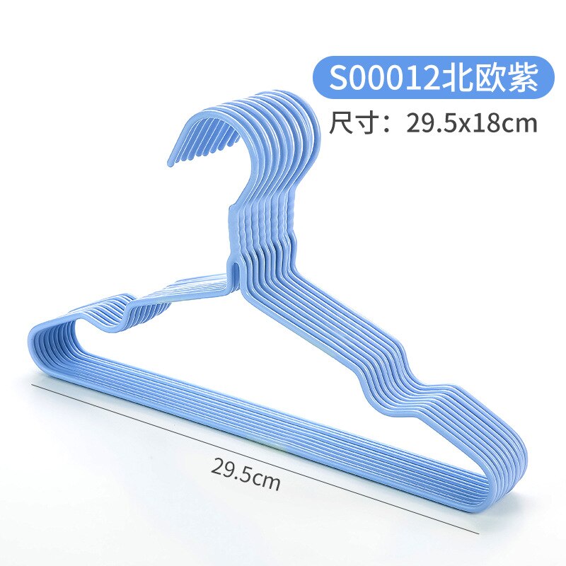 5pcs Kids Clothes Hanger Racks Portable Plastic Display Hangers Windproof Children Coats Hanger Baby Clothing Organizer: Purple Style B