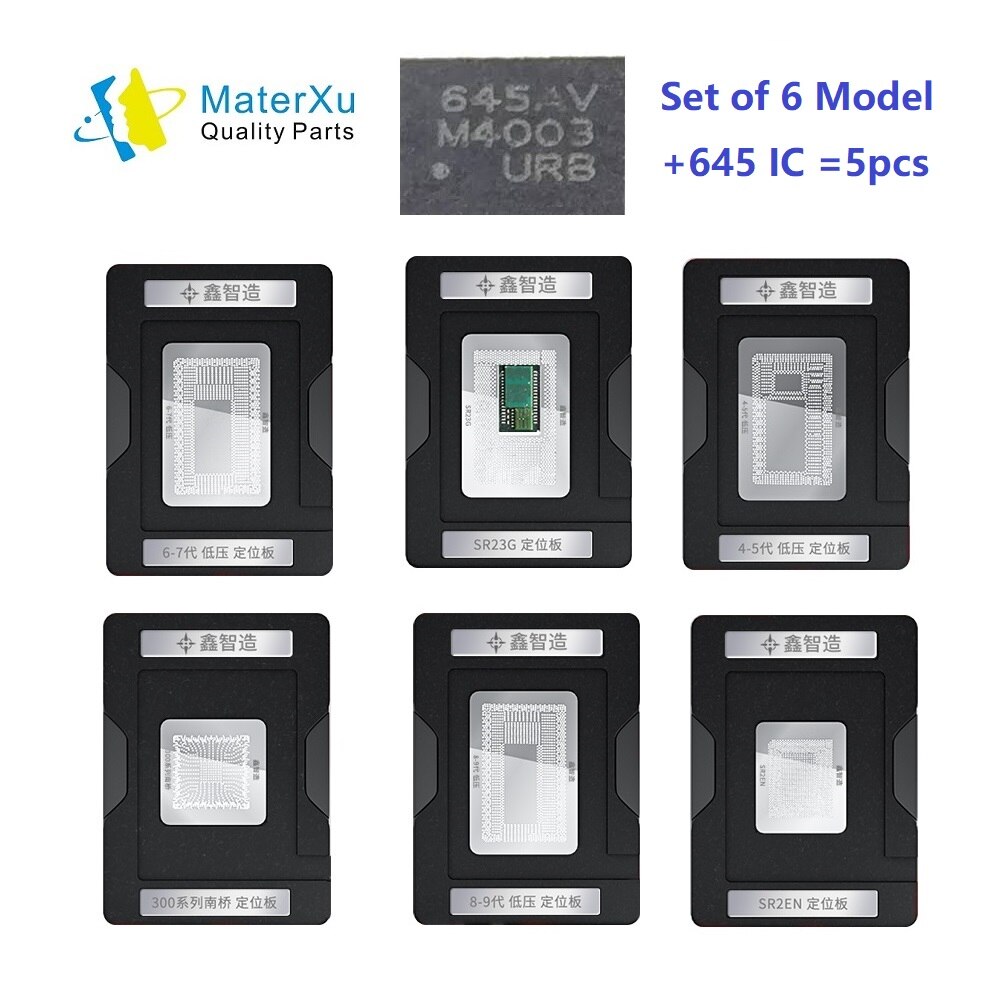 10in1 kit MasterXu XZZ Mac CPU BGA Reballing stampino piattaforma per Macbook SR40B SR2EN SR23G SSR2C4 2018 aria pro strumento di saldatura