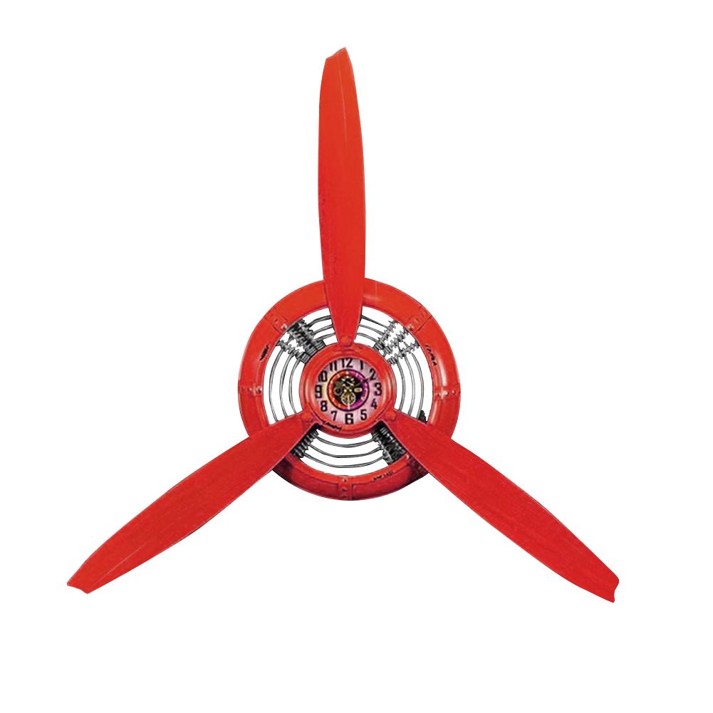 fer forgé avion hélice métal horloge murale mur rétro pendentif pour Bar Restaurant décoration murale: Wall Clock1