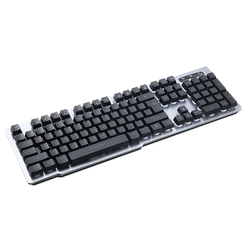 Wireless Gaming Keyboard+Mouse Set with LED Backlight Gaming Backlight 2.4GHz Wireless Keyboard Alloy Panel Suitable for Desktop