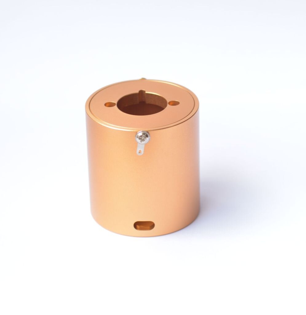 1pcs full aluminum potentiometer cover potentiometer shield shell silver and gold: Gold