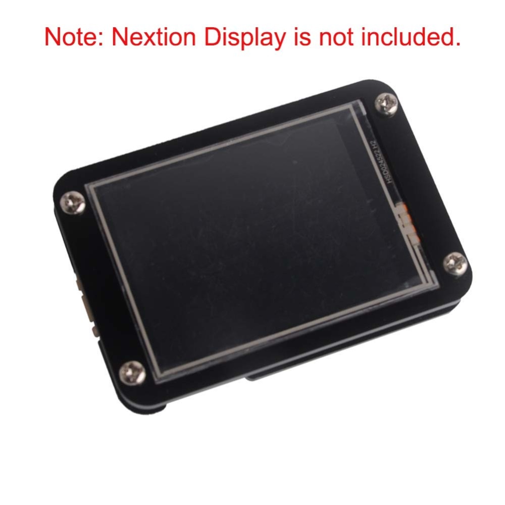 Sort akryl nextion taske til nextion forbedret 3.2 2.8 2.4 tommer hmi touch display lcd modul skærm  fz1717e- b