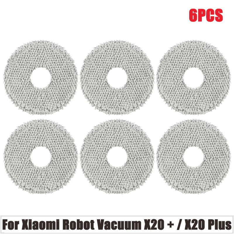 For Xiaomi Robot Vacuum X20 + / X20 Plus Parts Main Side Brush Hepa Filter Mop Cloth Dust Bag Replacement Accessories: Dark Khaki