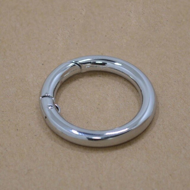 5 teile/los Heraus Größe 25mm 28mm Rose Gold/Gold/Bronze Schlüssel Ketten mit Frühling Schnalle (nie Verblassen) split Ring Schlüssel Ringe Für Tasche: Rhodium / 25mm