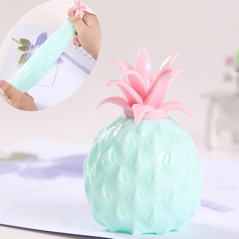 Pelota antiestrés de piña suave para niños y adultos, juguete para aliviar el estrés, juguete para sensorial