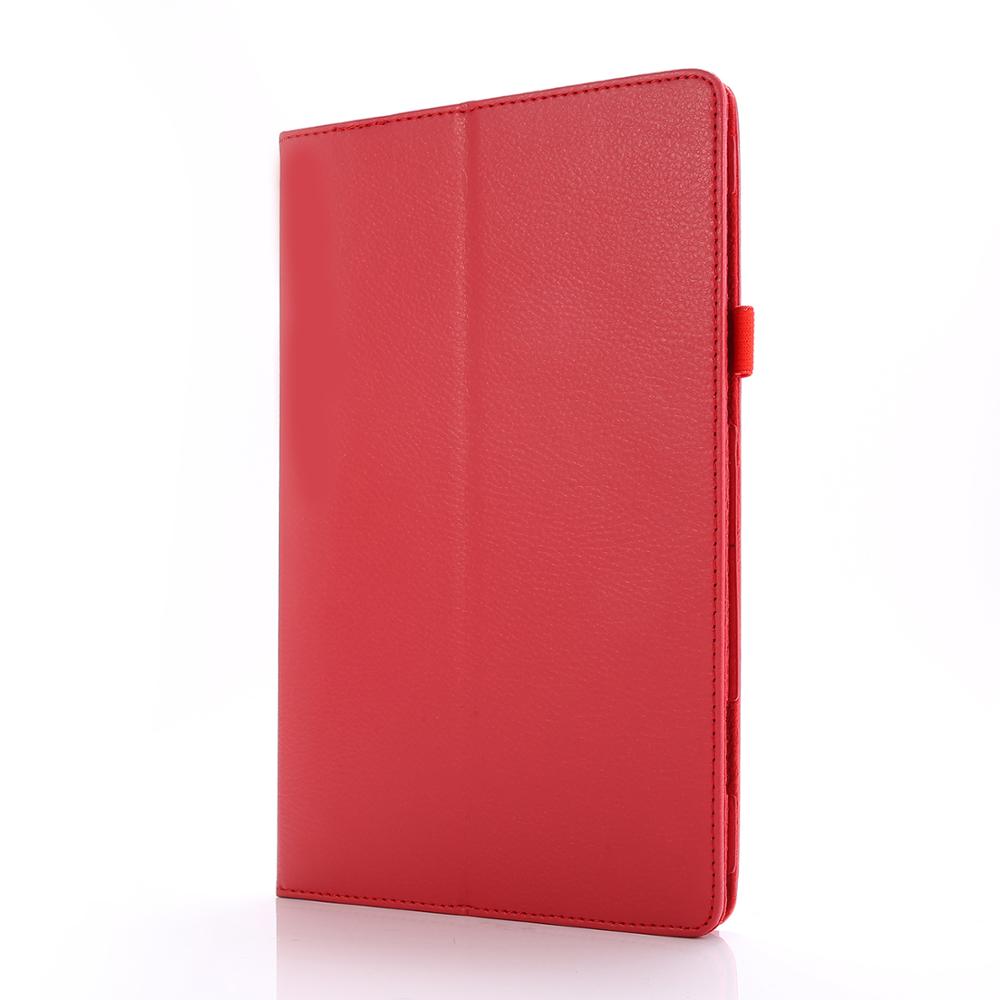 Til samsung galaxy tab  s6 lite 10.4 p610 sm-p610 p615 etui cover tablet shell beskyttende etui+ pen+film: Rød