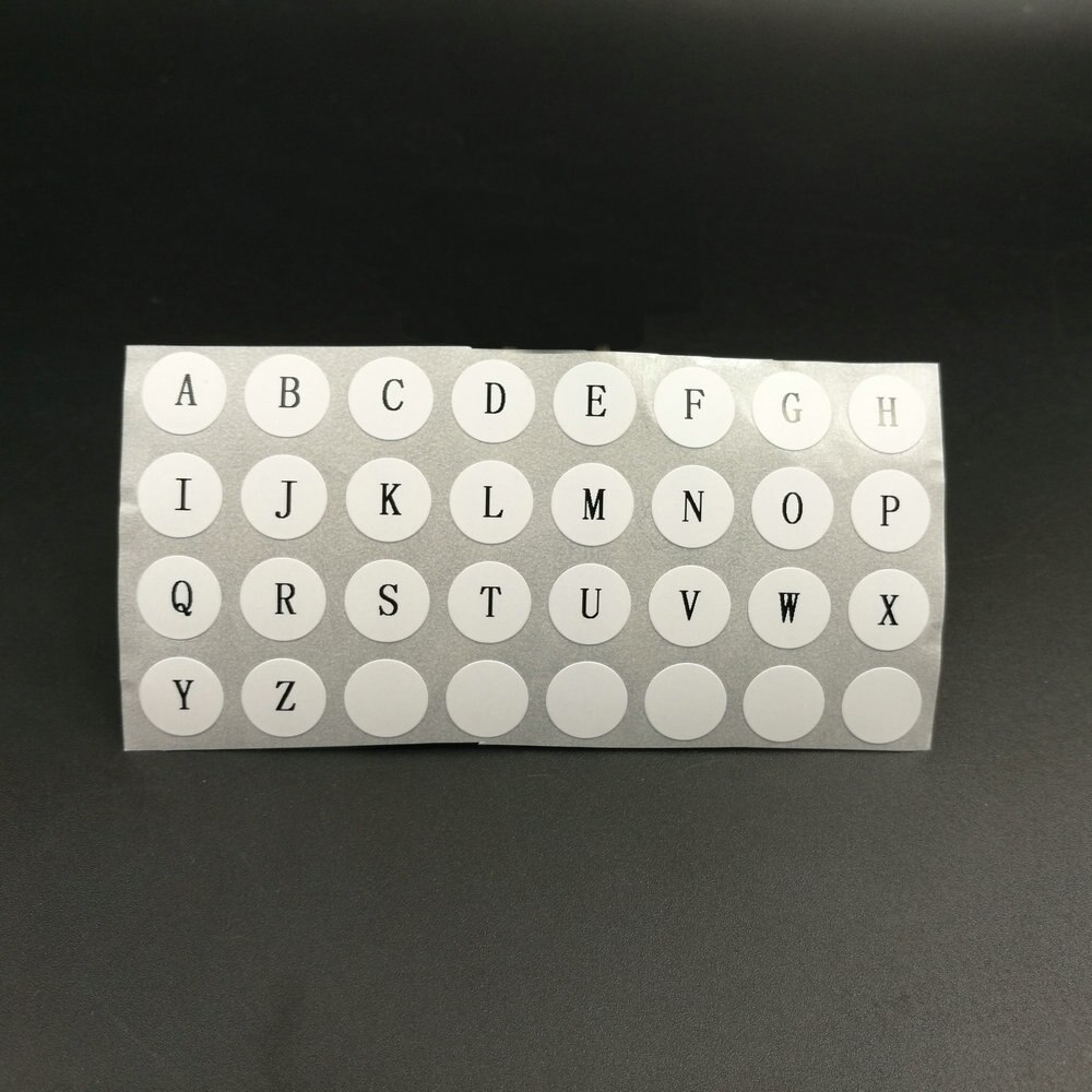 260 small pcs Sticky Alphabet 10mm 0.39" Black Letters Labels A To Z Self Adhesive Sticker