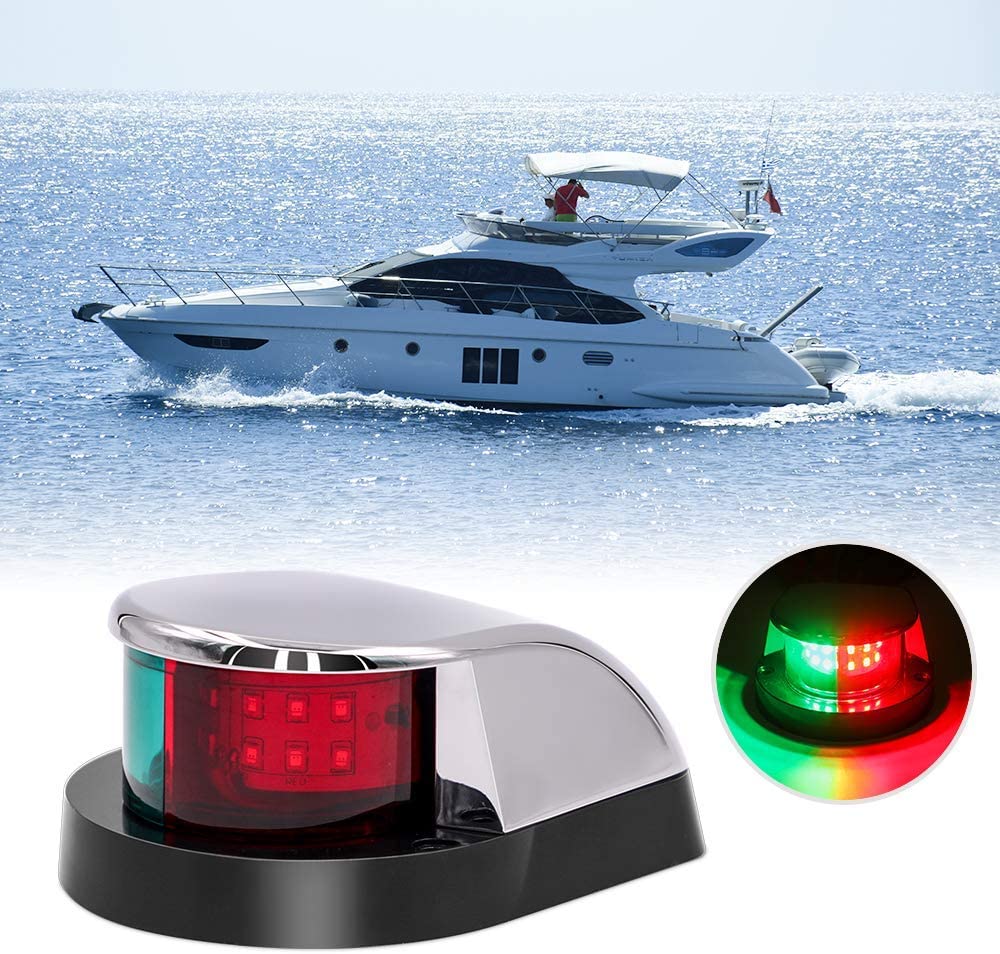 12v navigasjonslys led kombinasjon bauglys marine båt led røde grønne pongtonger seilingssignallys
