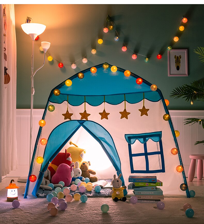 Kids Play Tent Children Indoor Outdoor Princess Castle Folding Cubby Toys Enfant Room House Children's Tent Teepee Playhouse