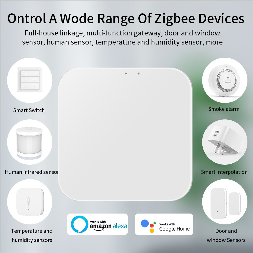 Tuya zigbee smart gateway hub smart home bridge smart life app automation trådløs fjernbetjening arbejde med alexa google home