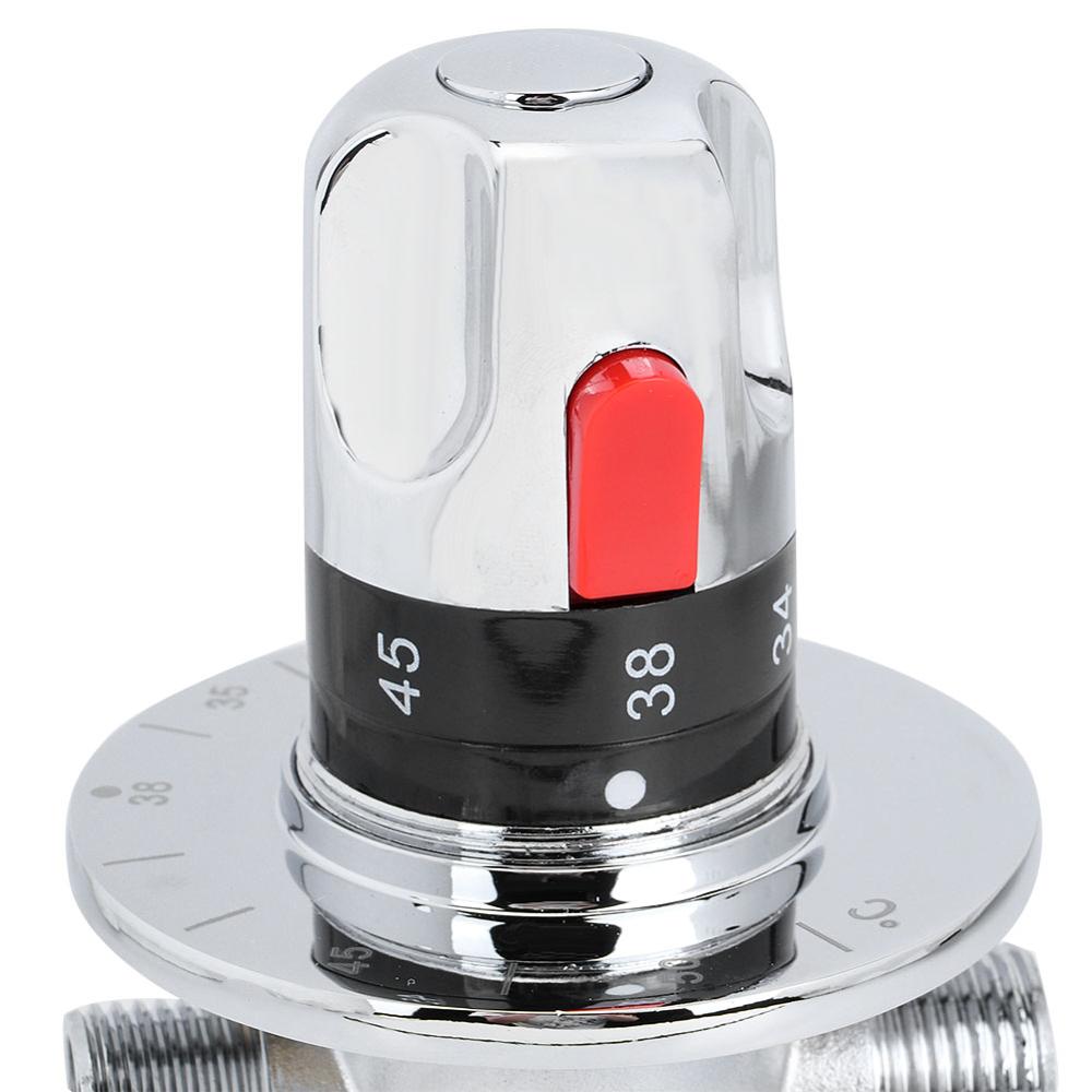 Adjustable Thermostatic Mixer Valve Brass Thermostatic /Cold Water Mixing Temperature Control Valve For Home Water Heater