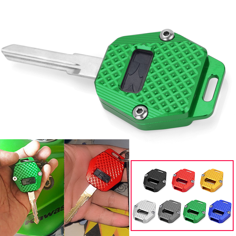 Carcasa verde CNC para llave de motocicleta, carcasa para Kawasaki Ninja ZX 250R 250 300 600 650 Ninja 250fi old Ninja300 Ninja600 Ninja650