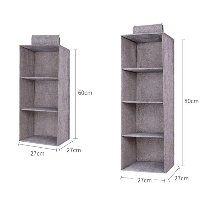 Drawer Shelves Hanging Wardrobe Organizer Storage Box Shoes Clothes For Bedroom JAN88