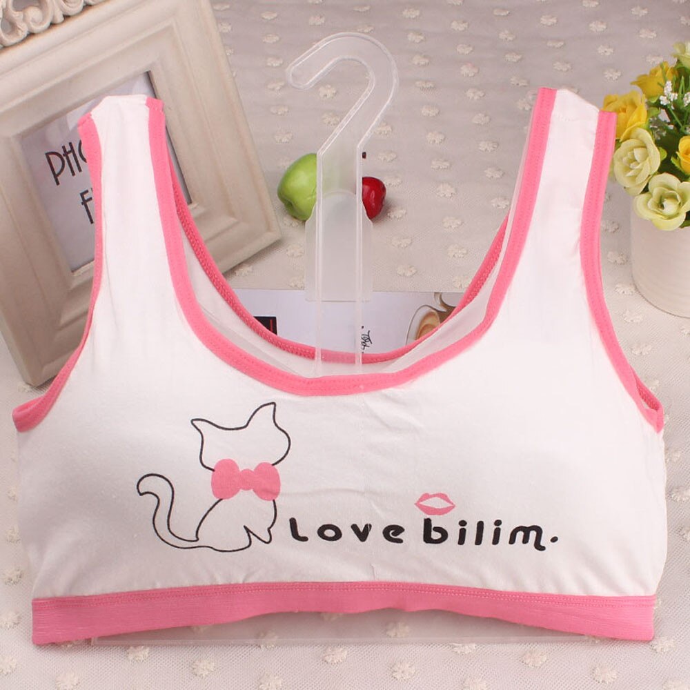 Baby girl underwear Lovely Girls Printing Underwear Bra Vest Children Underclothes Sport Undies: Watermelon  Red