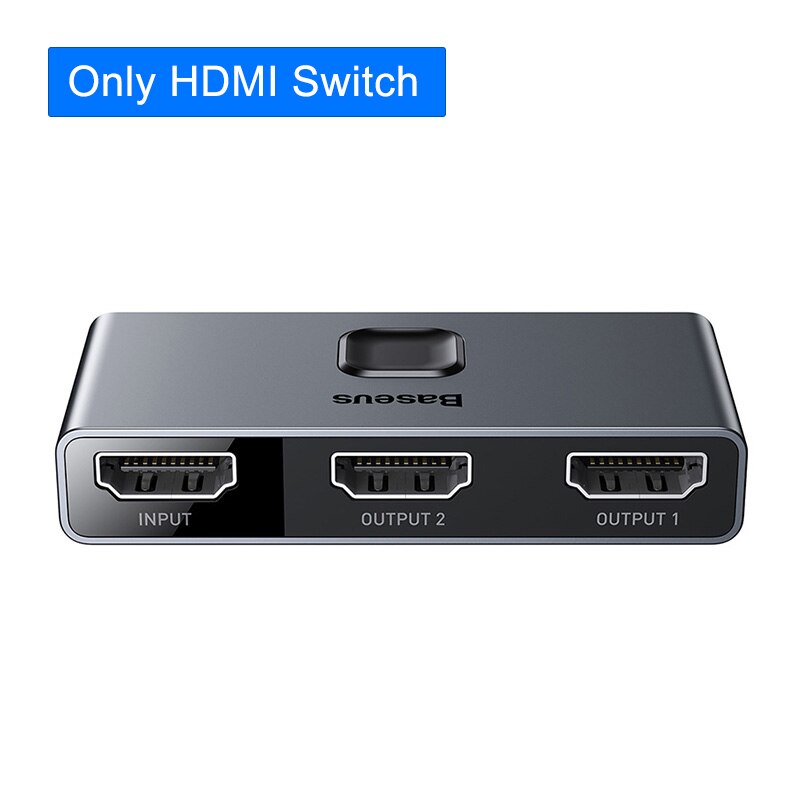 Baseus 4K Hdmi Splitter Schakelaar 1X2 & 2X1 Adapter 2 In 1 Out Hdmi Converter switcher Adapter Voor PS5 PS4 Hd Tv Box 4KHD Schakelaar: 4KHD Switch