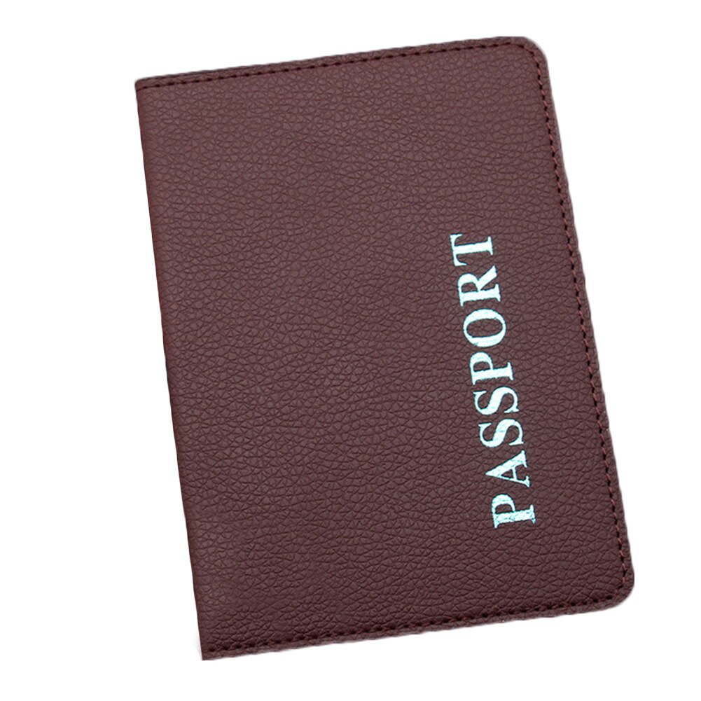 Water Proof Passport Holder ID Card Credit Card Holder 1PC Travel Passport Cover Multi Colors Passport Case Card Wallet: coffee