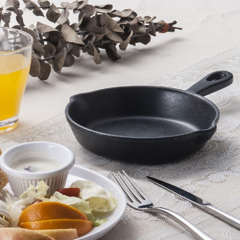 Cast Iron Skillet. Small Pre-Seasoned Skillet for Stovetop, Oven, or Camp Cooking