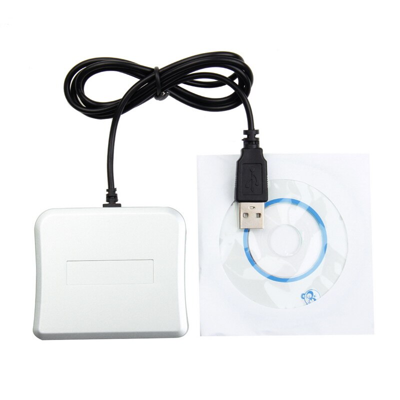 2 stk easy comm usb smart card reader ic/ id kortlæser til windows/ linux/ mac (prisen er for 2 stk)