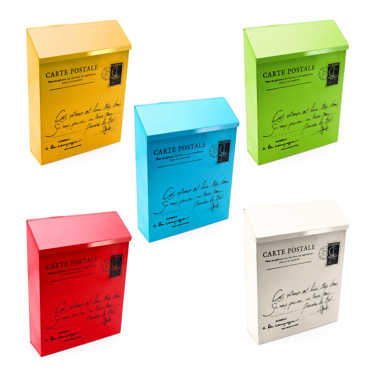 Waterproof Metal Iron Mailbox Retro Wall Mounted Newspaper Box Lockable Letter Post Mailbox Bucket Garden Outdoor Decoration