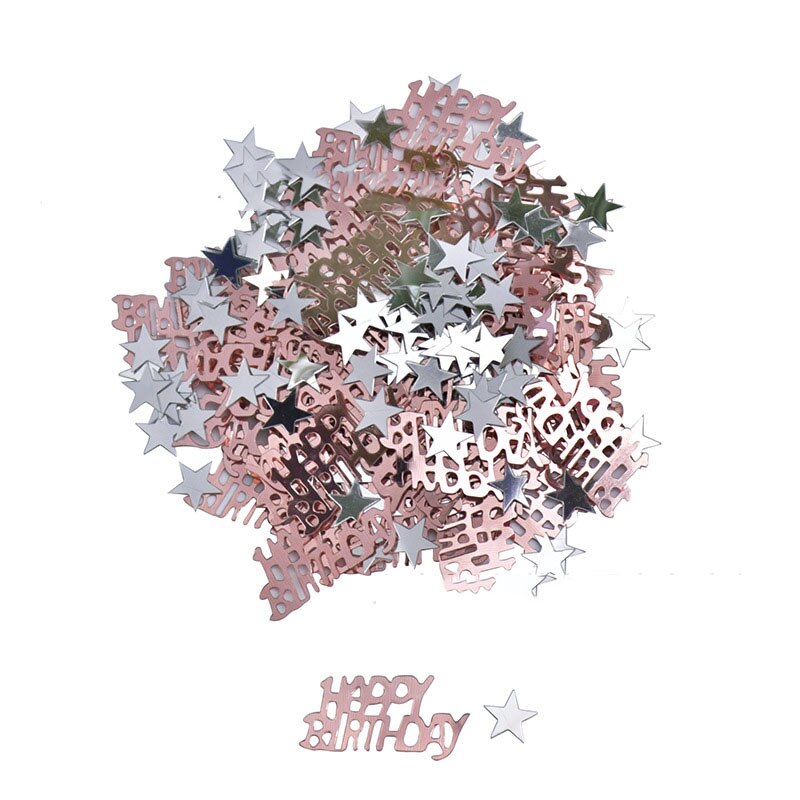 15g/pack Happy Birthday Confetti Letter Stars Baby Shower Decoration Wedding Birthday Party Decorations Supplies: B