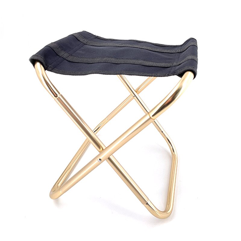 Klapp Kleinen Hocker Strand Hocker Tragbare draussen Ultra Licht U-bahn Zug Reise Picknick Camping Angeln BBQ Faltbare Stuhl: Gold