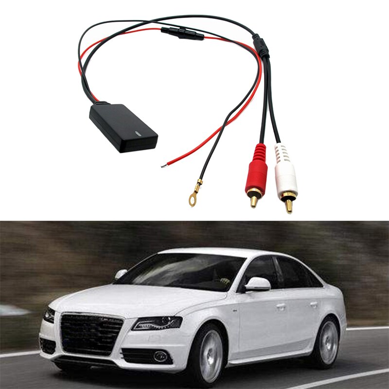 Universal bluetooth aux modtager modul 2 rca kabel adapter bilradio stereo trådløs o input musikafspilning til lastbil auto